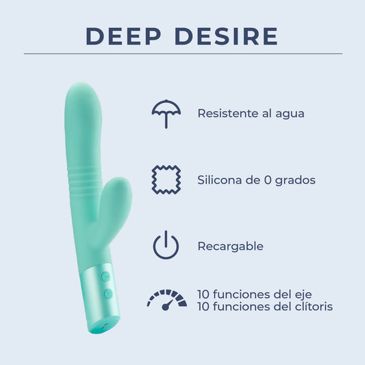 Deep Desire - Vibrador de Empuje de Doble Acción