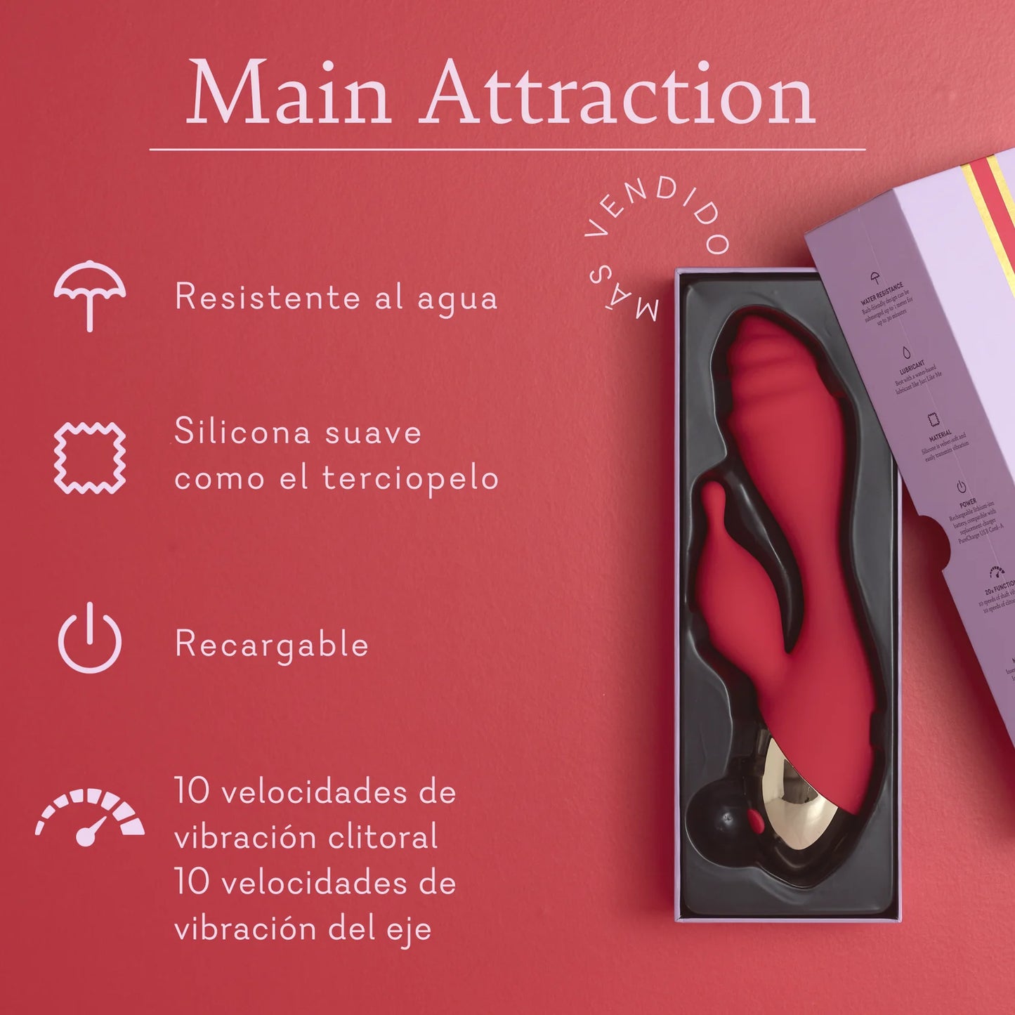 Main Atraction - Vibrador de Doble Acción
