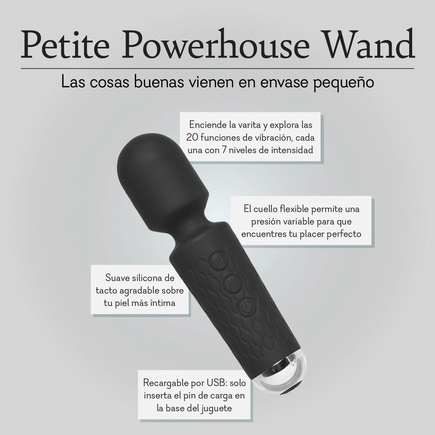 Petite Powerhouse Wand - Mini varita de masaje