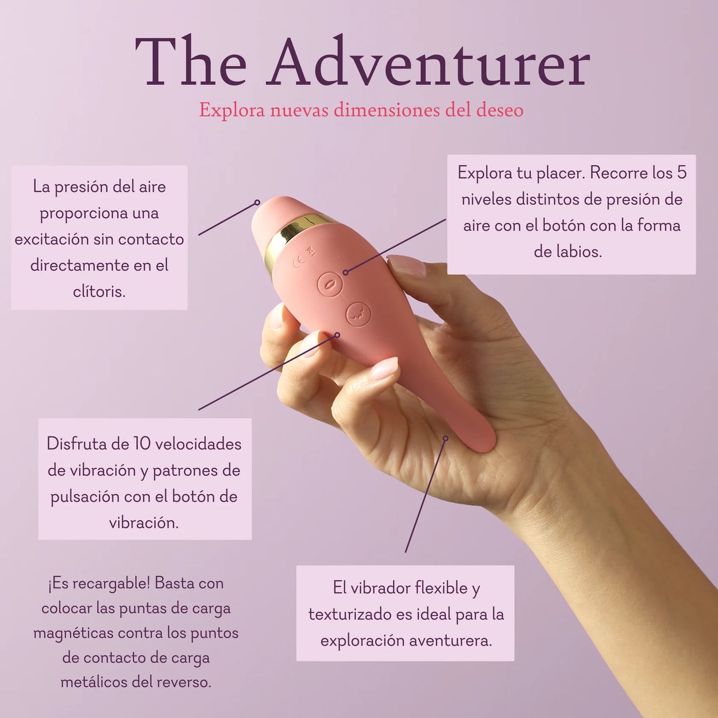 The Adventurer - Vibrador de Presión de Aire