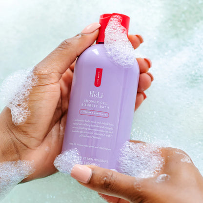 HēLi Lavender and Chamomile - Skinny Dip - Shower Gel & Bubble Bath (Jabón líquido y baño de burbujas)