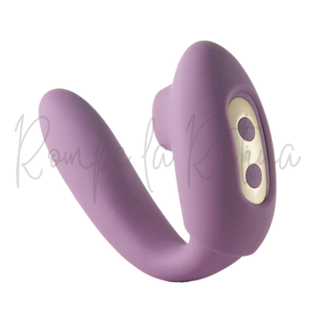 The Adventurer Curve - Vibrador de Doble Acción con Presión de Aire