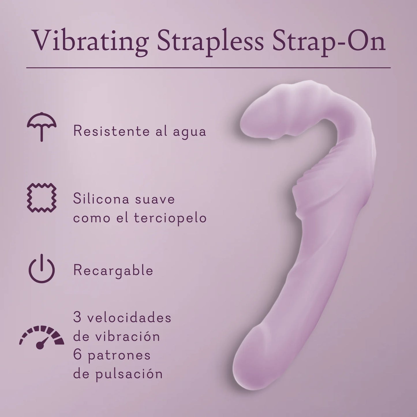 Vibrating Strapless Strap-on (Vibrador de doble extremo)