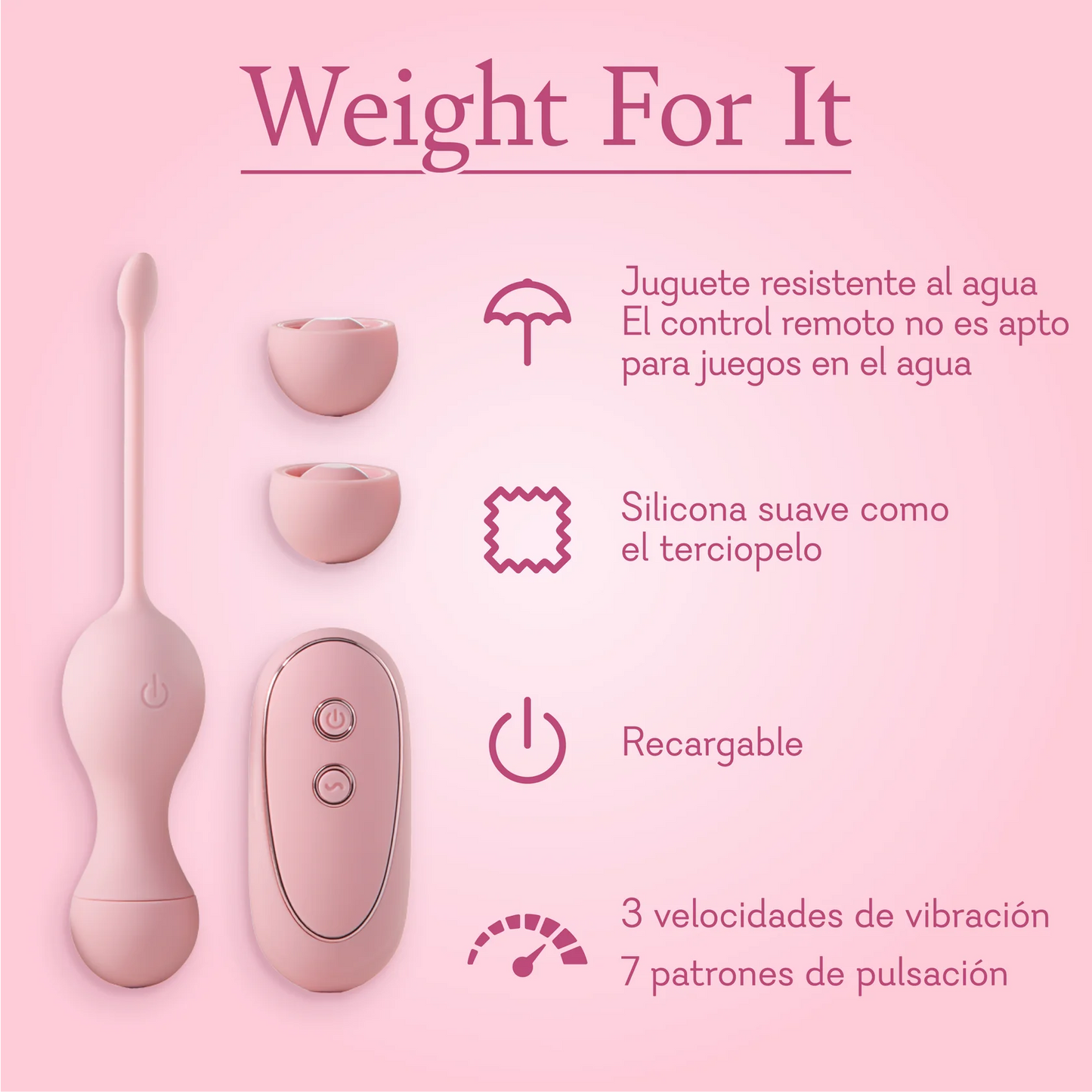 Weight For It - Entrenador de Kegel y Vibrador